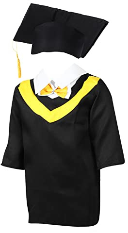 Yardenfun Set Di Toghe Per Laurea Prescolare Cappello Da Dottore Per Bambini 100 Cm Abito Per Laurea Per Lasilo Bellissimo Abbigliamento Per La