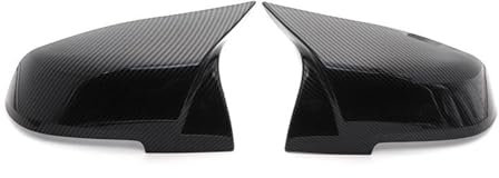 Rückspiegel Abdeckung Für 1 2 3 4 Serie F20 F30 F31 F32 F36 2012-UP 320i 328i 330d 335i Für M3 Für M4 Ersatz Spiegel Abdeckung Spiegelkappen(Farbe:Kohlefaser-Optik)