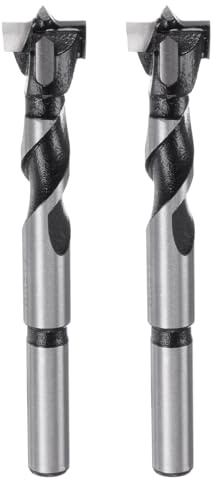 sourcing map 2 PCS Forstner Drill Bit 15mm (19/32) Dia 90mm (3-17/32) Long YG8/C1 Tungsten Carbide Twist Wood Forstner Bits Hole Saw Auger Opener Cutter for Woodworking Drilling