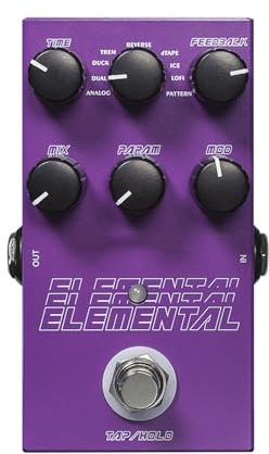 Effektpedal, Gitarren-Delay-Pedal, 6, 35 Mm Eingang, Ausgang, Metallgehäuse, Digitales Gitarren-Effektpedal mit 9 Effektknopf-Steuerung für Gitarre