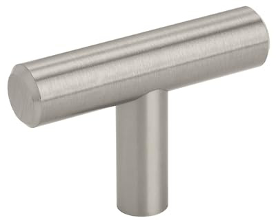 Amerock Bar Pulls 1-15/16 inch (49mm) Length Satin Nickel Cabinet Knob, BP19009G10