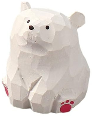 Cartoon Niedliche Kleine Desktop Ornament Holz Handwerk Handgemachte Holz Schnitzerei Katze/Hund/Bär/Füchse/Kaninchen/Wal