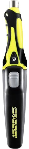 Argus SB Knife Black/Yellow - Diving Knife designed for diving enthusiasts, perfect for underwater adventures, Black/Yellow, 9.5 cm.