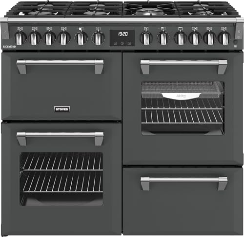 Stoves Richmond 100cm Dual Fuel Range Cooker - Anthracite - A/A/A Rated