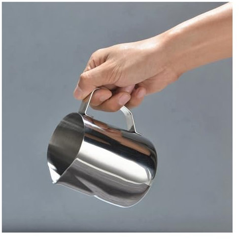 Bricco Per Latte In Acciaio Inox Brocca da caffè in acciaio inossidabile 304 con marcature graduate, brocca for schiuma di latte for accessori for macchine da caffè espresso 350ML/600ML Per Cappuccino