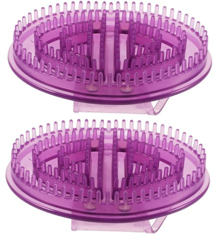 FRCOLOR Massagebürste Gesichtsbürste für Silikon und 2 Körper Stück-pack Kopfhaut Ergonomisch Kompakt und Leicht für Reise und Fitness
