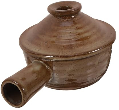 COLLBATH Cazuela Con Tapa Para Guisos 1 Litro Cerámica Resistente Con Orificio De Ventilación Antiadherente Para Cocina Familiar y Preparación De Sopa