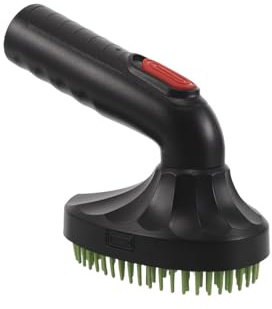 TOYANDONA Cepillo para Aspiradora de Pelo de Mascotas Negro de Plástico con Botón de Encendido, Herramienta para Eliminación Diaria del Pelo y Aseo Profundo