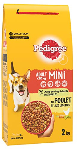 Pedigree Adult Mini – Trockenfutter für kleine Hunde (<10 kg) – mit Huhn – 6 x 2 kg
