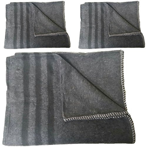 Armeeverkauf 3er Pack Biwakdecke Armeedecke Kultdecke Decke anthrazit neu
