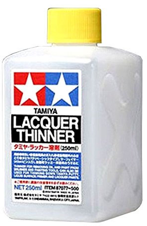 Tamiya 87077. Disolvente Tamiya Lacquer Thinner de Tipo Universal. 250ml