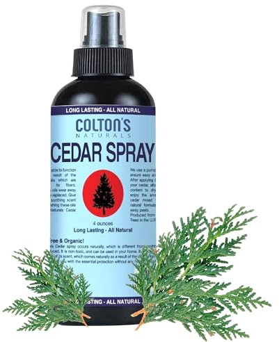 Colton's Naturals Cedar Spray – 4 ounce – With Lavender Extract – Non-Chemical Wood Protection – for Cedar Wood – Restores Scent 4oz Bottle – Closets & Drawers