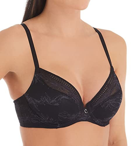 Chantelle Women's Mystic Plundge Underwire Bra 10E1 30F Black