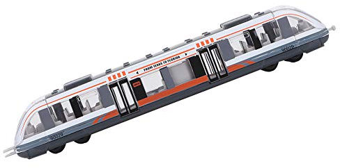 SPYMINNPOO Zug Spielzeug, Kinder Lernspielzeug Simulation Legierung Zug Modell Metro Spielzeug Geburtstagsgeschenk für Kinder ab 3 Jahren(Weiß)