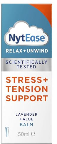 NytEase Balm 50ml - Stress and Tension Support - Formulated with a Fragrance Blend of Passionflower, Lavender, Aloe and Lotus Flower Plant Extract - Massage into Pulse Points, Neck, Shoulders and Hand