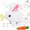 Interaktives Kaninchen Spielzeug, Ostergeschenke Kinder Bunny Mein Realistisches Kaninchen, Hüpfendes Hasen Plüschhase Elektronische Haustiere, Osterkörbchenfüller Geburtstagsgeschenk