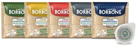 BORBONE -100 CIALDE kit Degustazione Miscele NERA,ROSSA,BLU,ORO,DEK