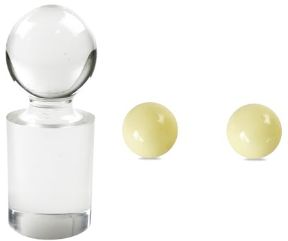 Yuanhe Lot de 2 marqueurs de roulette en acrylique avec 2 boules de rechange pour table de roulette, accessoires de roulette de poker pour jeux de casino