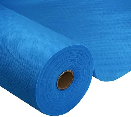 HiBeauty PRO Tischdeckenrolle Einweg, Buntes Blau, 1.18x25m, Tischdecke | Einweg Vlies Stoffähnlich, ideal für Jede Party, Hochzeit, Geburtstagsfeier, Taufe, Gastronomie, Größe und Farbe nach Wahl