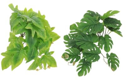 Plantes Suspendues Artificielles Décor Habitat avec Ventouse 2 Pièces