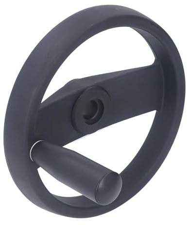 KIMISS Lathe Hand Wheel 200mm Standard Insulation Plastic Handwheel for Grinding and Milling Machines