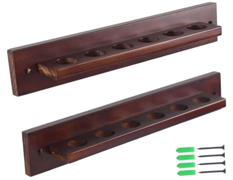 rockible Billard-Queue-Ständer für 6 Pool-Queue-Stöcke, platzsparender Billard-Queue-Halter, Billard-Queue-Ablage für Sportspieler im Spielzimmer