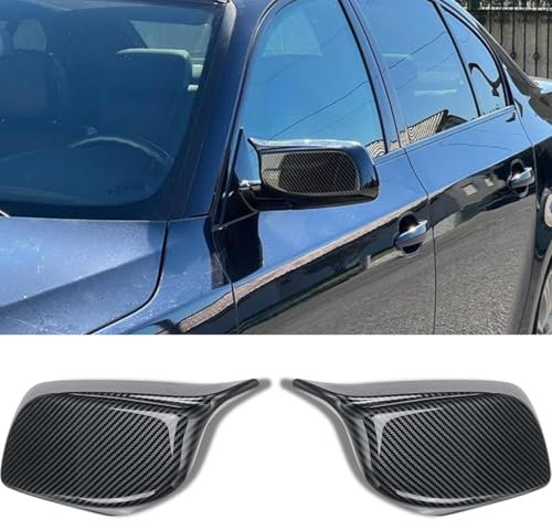 zjlgs Seitenspiegelabdeckungen für BMW Serie 5 E60 E61 6 E63 E64, Rückspiegelkappe Rückspiegelabdeckung Zierkappen Auto Spiegelkappen Links Rechts Rückspiegel Gehuse,A