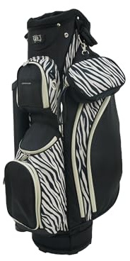 RJ Sports Paradise Ladies Lightweight Golf Cart Bag - Zebra