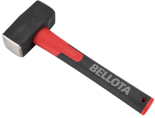 Bellota 5310CCFN - Maceta albañil cuadrada con mango fibra carbono, con cabeza de 1,20 Kg
