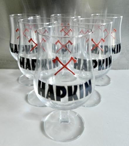 Générique Lot 6 verres BIERE HAPKIN 25 cl, neuf