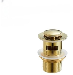 JHSDHYD Waschbeckenstöpsel Badezimmer Waschbecken Stopper Waschbecken Pop Up Abfluss Stecker Abdeckung Abfall Rohr Abtropffläche Mit Oder Ohne Überlauf for Bad Zubehör(H)