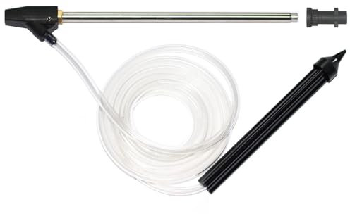 Kit sabbiatrice ad alta pressione Karcher K1-K7 - Attacco per rimozione ruggine, vernice e olio - Tubo 3 m, gomma+acciaio