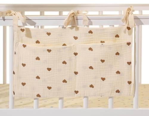 BCHKO 1 Kinderbett-Aufbewahrungstasche, Hängebetttasche, Kinderbett-Aufbewahrungstasche, Babywindel-Aufbewahrungstasche, kann an das Kinderbett oder den Wickeltisch gehängt werden
