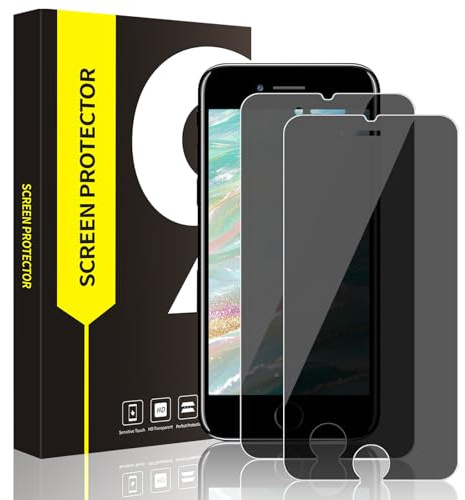 Carantee 2 Stück für Panzerglas für iPhone 6/6s/7/8/SE 2020 Schutzfolie, 2.5D Ultradünn Anti-Spähen Displayschutzfolie, Anti-Blasen Anti-Staub Privatsphäre iPhone 6/6s/7/8/SE 2020 Anti-Spy Schutzglas