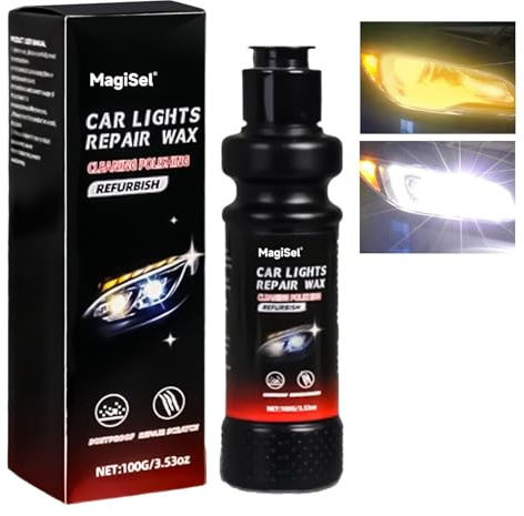 MagiSel Scheinwerfer Bedampfen Flüssigkeit, Headlight Polish Scheinwerfer Reparatur Flüssigkeits, Scheinwerfers Reparatur Flüssigkeits, Die Helligkeit der Scheinwerfers wiederherstellen 100ML