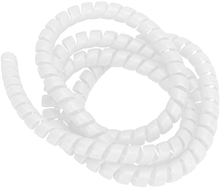 Kabelschutz-Spiralschlauch für E-Scooter – 110 cm, Ø 8 mm, Kunststoff Spiral-Kabelschutz kompatibel mit M365 / Pro (Weiß)