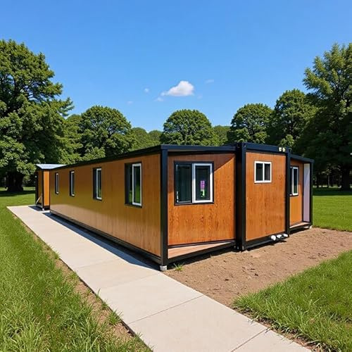 20FT/30FT/40FT espandibile Granny Flat, casa prefabbricata completamente attrezzata del contenitore con riscaldamento, casa modulare mobile per l'alloggio anziano