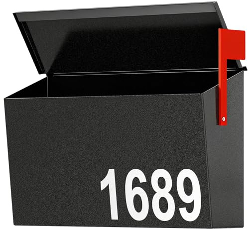 Uniclife Mailboxes for Outside, Wall Mount Mailbox (No Locking Mechanism)