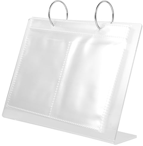 KICHOUSE Album de Rangement pour Stickers Ongles en Acrylique Léger, Grosse Capacité, Facile à Stocker Exposer Individuellement, pour Salon de Manucure