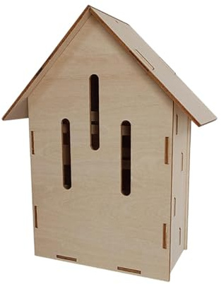 Casa Para Murciélagos De Madera – Refugio Exterior Para Animales, Jardín, Patio, Hábitat, Apoyo De Vida Silvestre, Agricultores, Amantes De La Naturaleza | Uso Amplio Ecológico Del Césped Del Parque