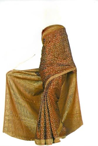 Trendofindia Indischer Bollywood Fashion Sari Stoff Damenkostüm Kleid Braun CA129