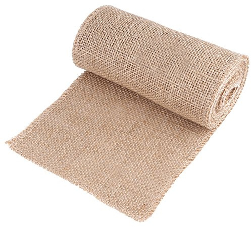 Juteband, Jute, Jute, Dekoration, Rolle für Hochzeit, Party, Stuhldekoration, 3 Stile, Breite: 15 cm, Länge: 300 cm