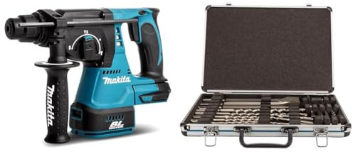 Makita DHR242Z - Taladro Con Set de Brocas y Cinceles SDS-Plus D-42444