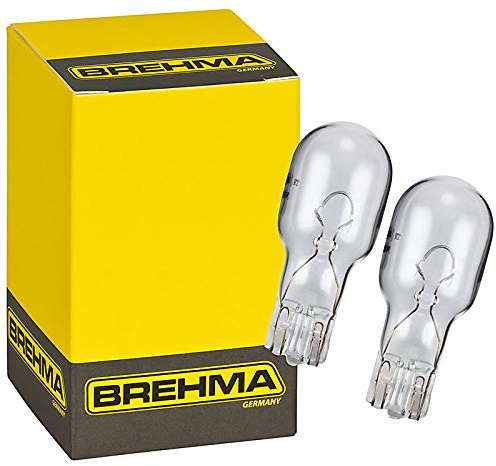 2x BREHMA W10W T13 Glassockellampe 12V 10W W2.1x9.5d