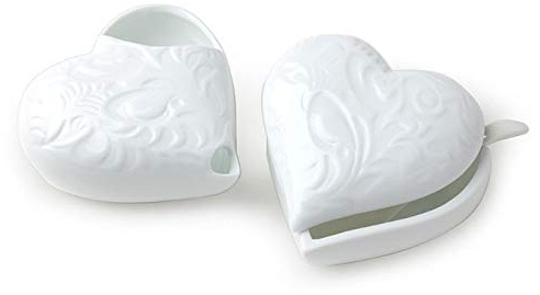 Hervit Set Zuccheriera/Lattiera in Porcellana10X5Cm