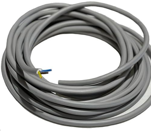 NYM-J Sheathed Cable 3 x 1.5 - 25 m Grey Cable Electric Cable Power Cable