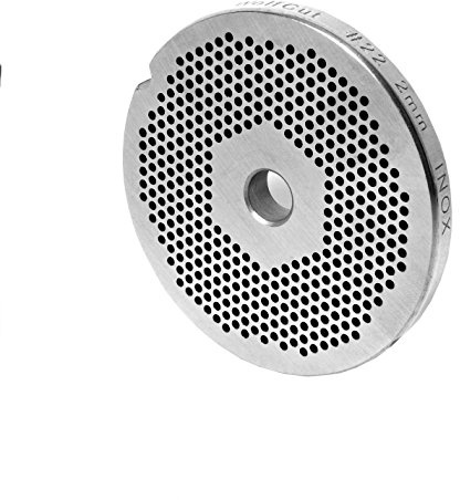WolfCut INOX - Dischi forati compatibili con tritacarne Porkert misura 22 (2,0 mm)