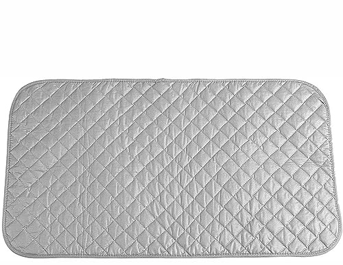 JoboJi Telo Stiro da Tavolo, Copriasse da Stiro 80x140cm/70x100cm/60x120cm/60x55cm/48x85cm Antiscivolo per Stirare su Qualsiasi Superficie in Cotone(80x140cm/31.5x55in)