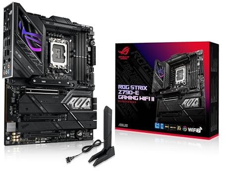 ASUS ROG Strix Z790-E Gaming WiFi II LGA 1700 (Intel 14a e 13a e 12a generazione) Scheda madre da gioco ATX (DDR5, PCIe 5.0, 2.5 Gb LAN, slot 5XM.2, PCIe 5.0 x16, connettore WiFi 7 sul pannello