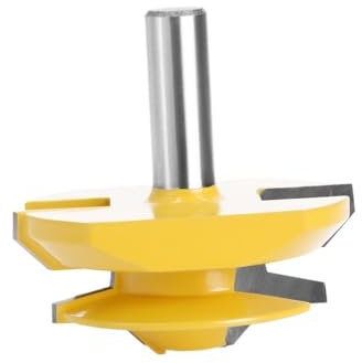 1pcs 12mm 1/2 Shank Yellow 45 Degree Lock Miter Bits Glue Joint Set 1/2 Stock Woodworking Tenon Cutters For Wood ( Color : 34.9mm , Size : 12mm shank )